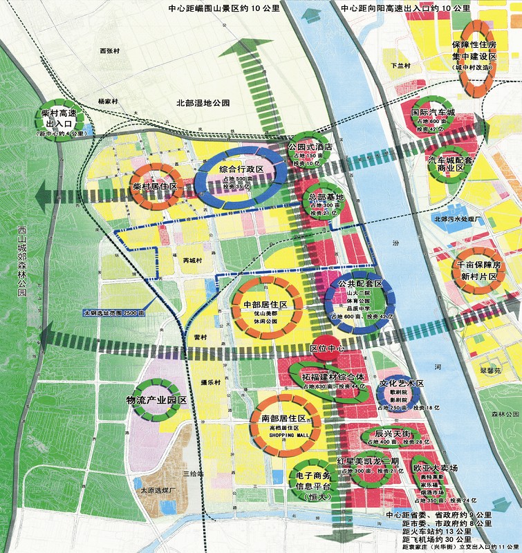 北城河西片区规划图