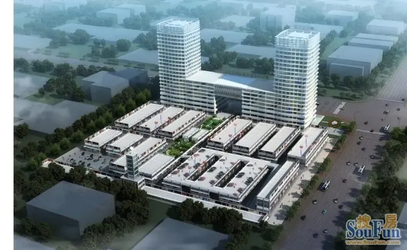 通达建材博览城项目鸟瞰图