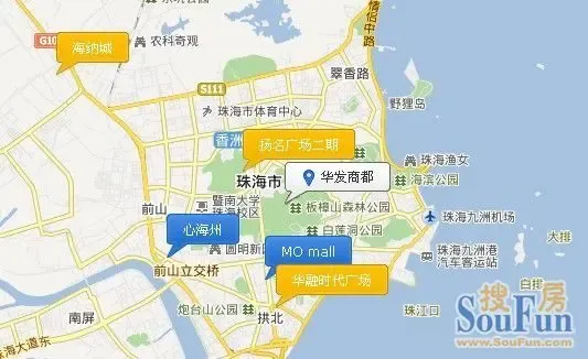珠海商圈参差不齐 商业地产喜迎春天