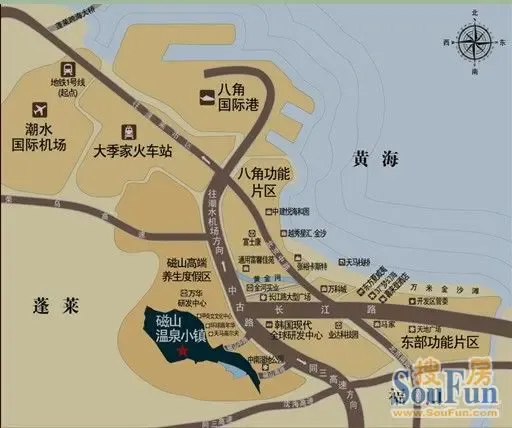 烟台磁山温泉小镇,63—88㎡,山湖林泉的养生小宅