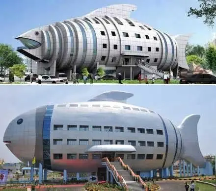 像棕色大熊猫一样稀有 世界十大奇葩建筑:鱼形建筑