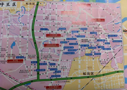 呼兰老城区小区地图图片