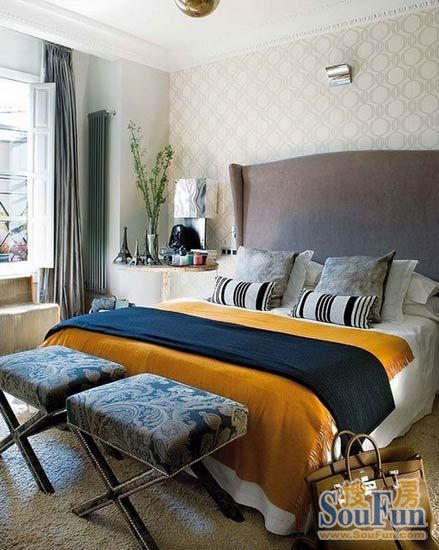 色彩巧搭配营造温暖家居空间 卧室设计方案