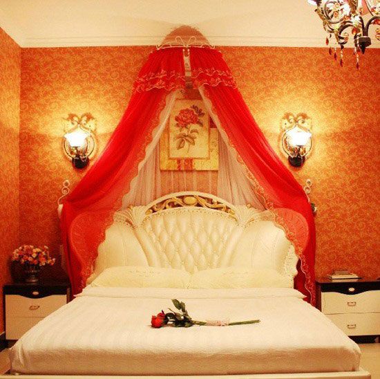 婚房卧室加点红12款浪漫卧室开启幸福生活图