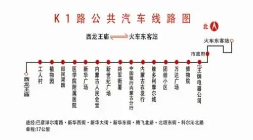 据了解,新开的4条公交线路分别为k1(往返于西龙王庙与火车东客站之间)