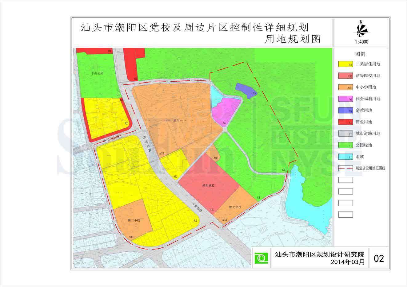 潮阳区党校及周边 控制性详细规划审批公示