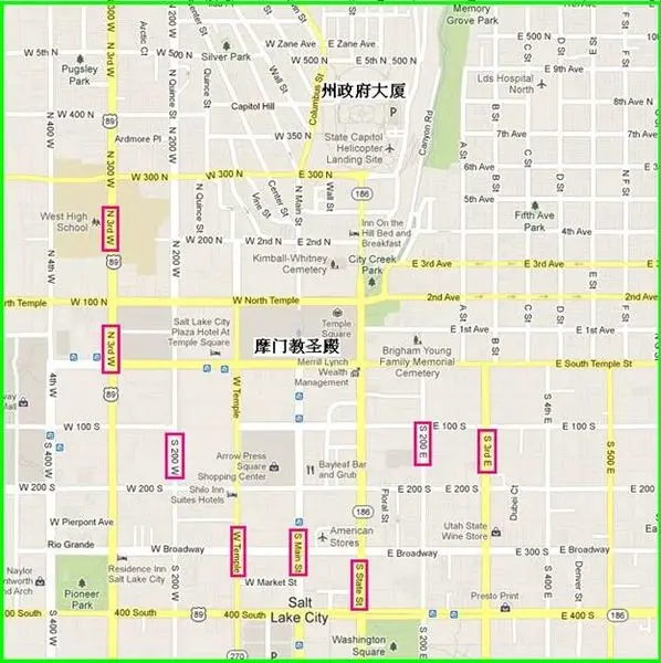 盐湖城市南北向的街道就缺少了街