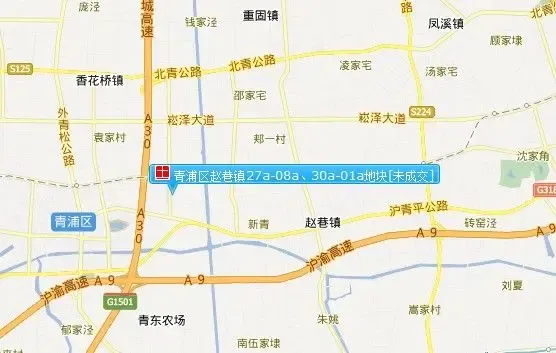沪青浦商住地块6.59亿成交 溢价率达41.04%