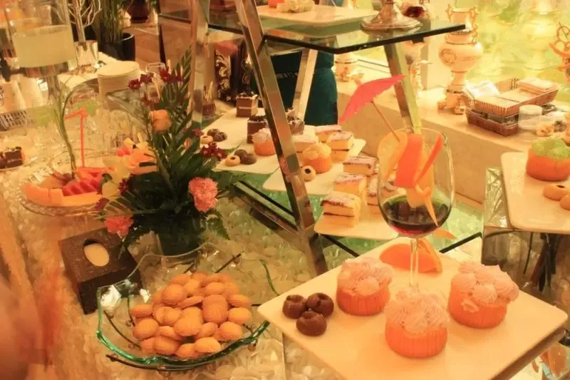 丰盛的茶歇,陪来宾度过一个美好的七夕午后.