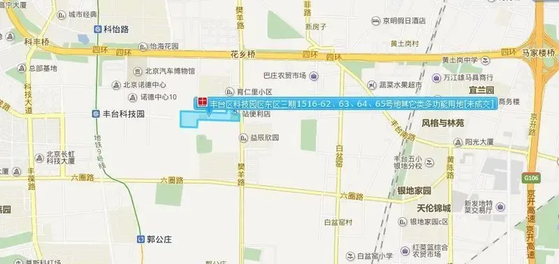 中铁建工25.8亿揽丰台科技园地块 溢价56%