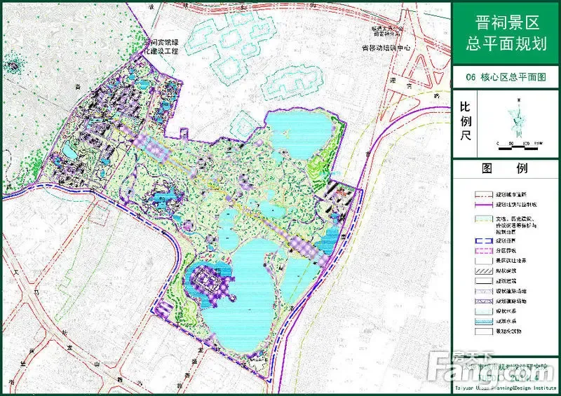 晋祠环境综合整治规划总平面图公示