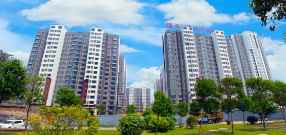 虞河生活城实景图二期高层10#施工实景图（2015-08-13）