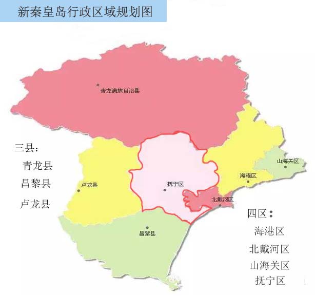 秦皇岛新行政区划
