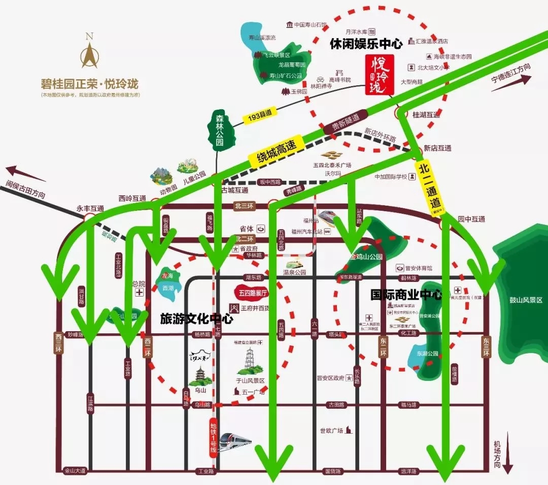 《福州市中国温泉之都发展建设总体规划》,桂湖板块被定为集都市