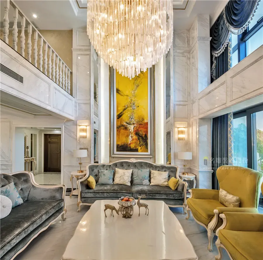 名雕高端家装实景传麒山轻奢是一种态度