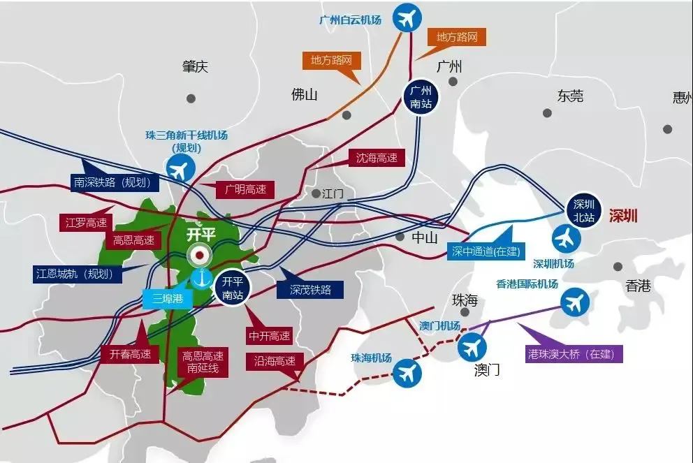 江恩城轨已在规划中市政道路环城公路:南环段:已通车;东,西环段:今年