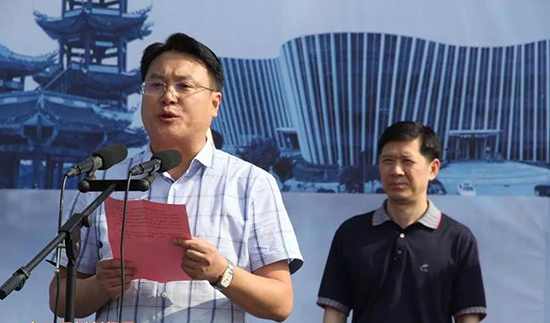 枣山物流商贸园区管委会主任刘永明致辞