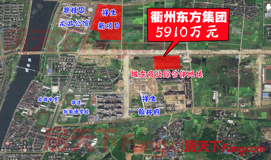龙游县城东片区B-4号地块将拍卖出让 起始楼面价6017元/㎡