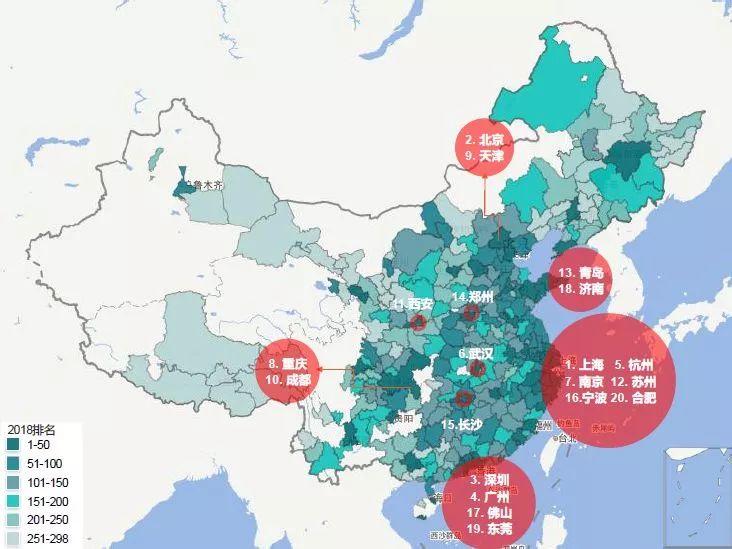 2018中国城市开发投资吸引力排行榜发布太原排名39