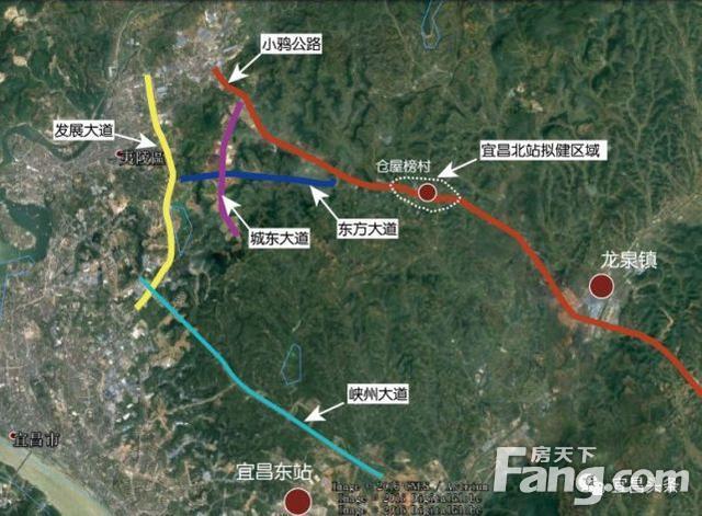 宜昌北站线路规划图片
