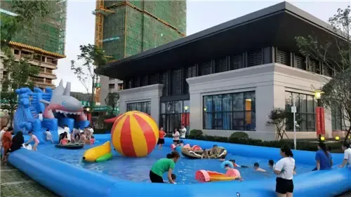 滨江花园降温除暑持续清凉中