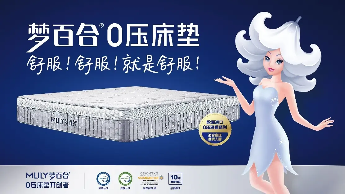 mlily梦百合0压床垫重磅亮相中国上海国际家具博览会
