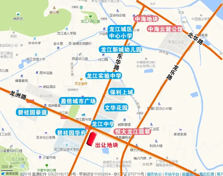 6619元/㎡竞得龙江镇中心3.9万㎡宅地-佛山新房网-房天下