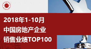 2018年1-10月中国房地产企业销售业绩TOP100