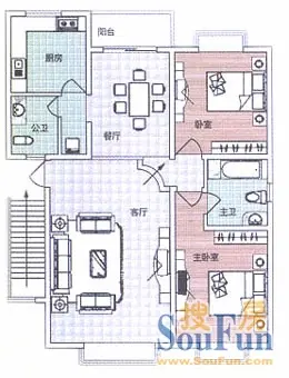 浣花新城别墅户型图