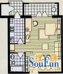 世贸国际公寓户型图