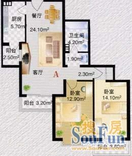 方圆逸居户型图