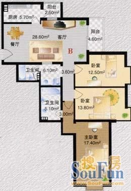 方圆逸居户型图