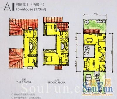 东方夏湾拿别墅户型图