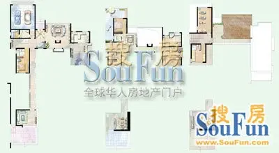 绿洲江南园别墅户型图