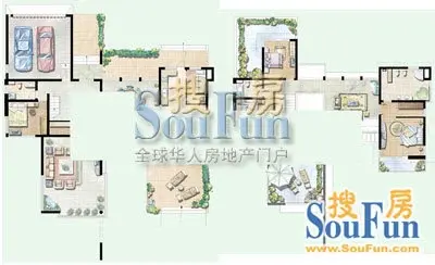 绿洲江南园别墅户型图
