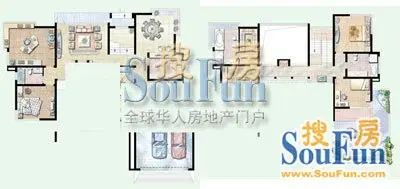 绿洲江南园别墅户型图