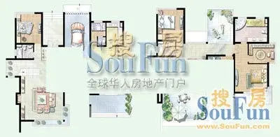 绿洲江南园别墅户型图