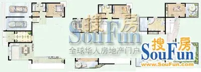 绿洲江南园别墅户型图