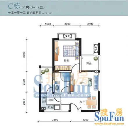 华宇金沙港湾A区户型图