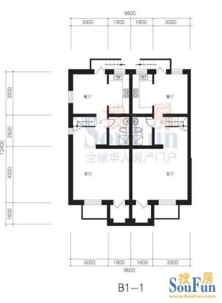 翠堤花墅户型图
