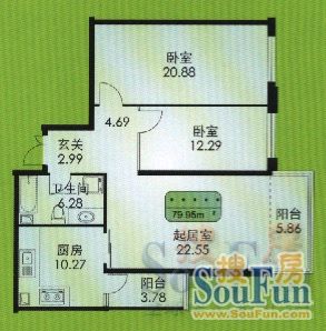 龙悦大厦户型图