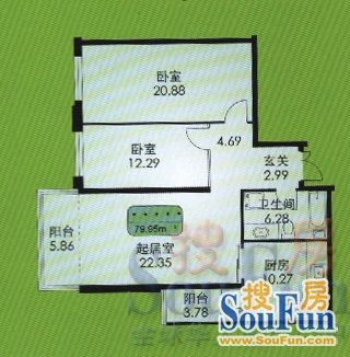 龙悦大厦户型图