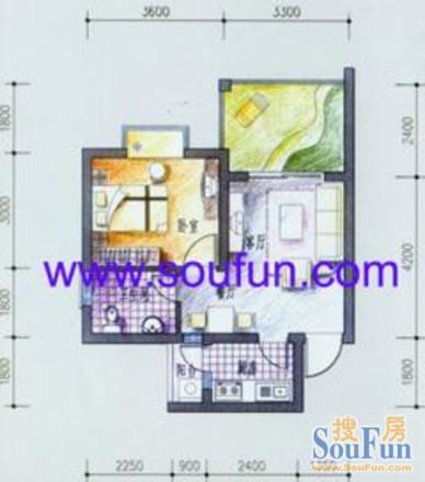 青城风景户型图