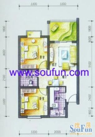 青城风景户型图