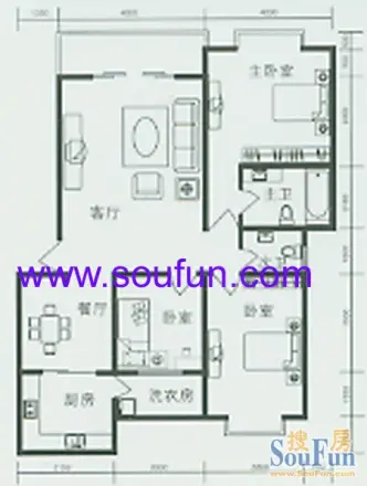 华宇水景湾户型图