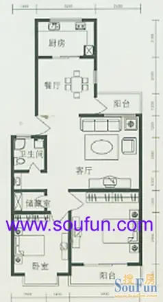华宇水景湾户型图