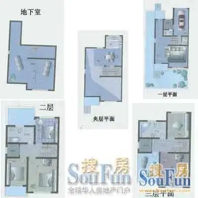 徐汇新城别墅户型图
