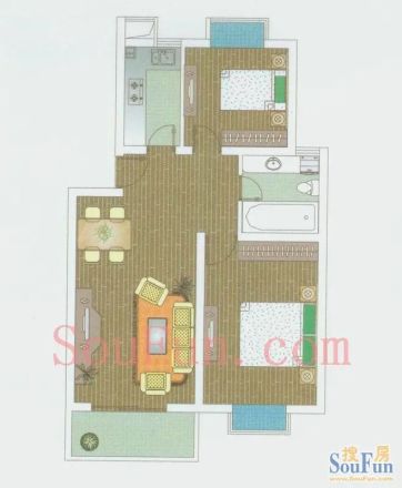 恒晟左邻右里户型图