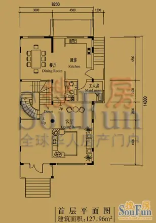 檀香山别墅户型图