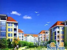 金海岸花园 二期洋房 三层复式 精装未住 可看海